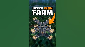 Minecraft Tutorial | Ultra Iron Farm! ⚙️ #shorts #minecraft