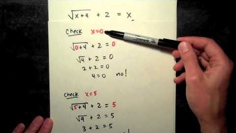 Solving Equations With One Square Root