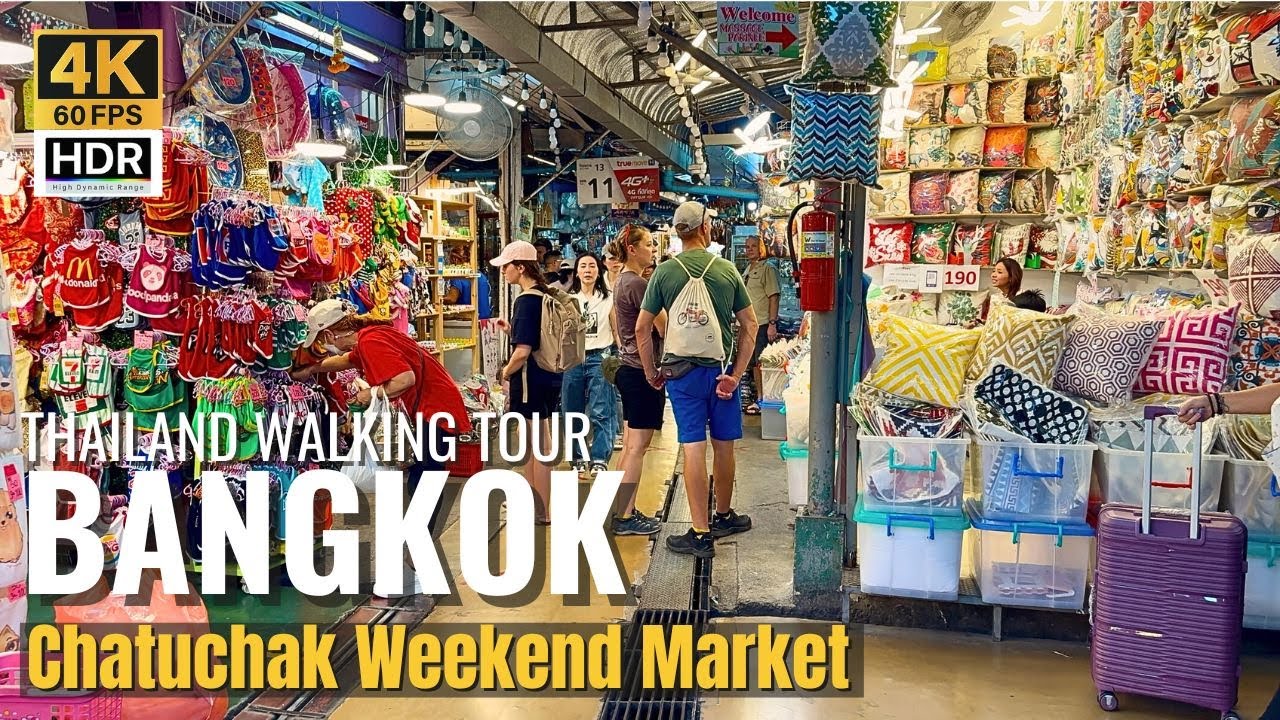 [BANGKOK] Chatuchak Weekend Market "Strolling The World's LARGEST Outdoor Market"| Thailand [4K HDR]