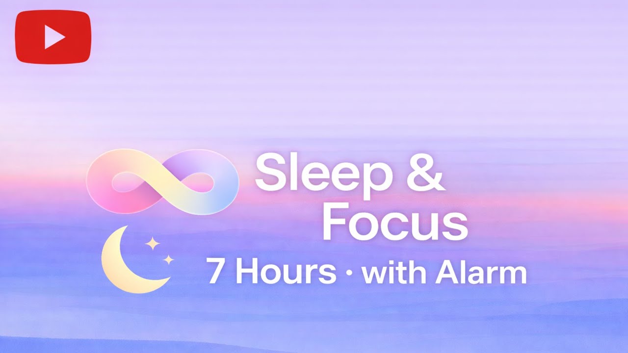 Sleep & Focus | 7 Hours Pink Noise for Deep Sleep + Gentle Alarm - YouTube