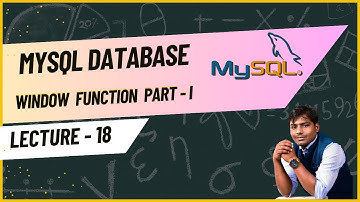 SQL lecture - 18 | MySQL Window Function Part - I | NMD Pvt Ltd