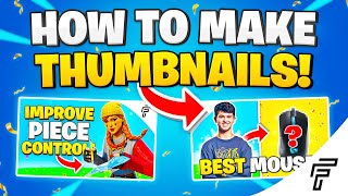 How To Make Fortnite Thumbnails Youtube Thumbnail Tutorial