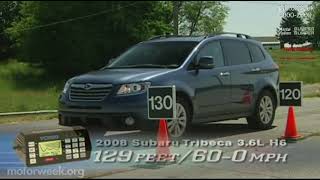 Motorweek 2008 Subaru Tribeca Road Test