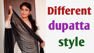 Different types of dupatta style for school or college going girls, dupatta styles.
