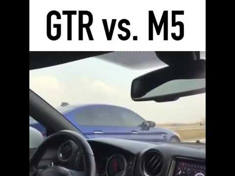 BMW M5 F90 vs GTR ROLLING ROAD CRAZY DRAG RACE