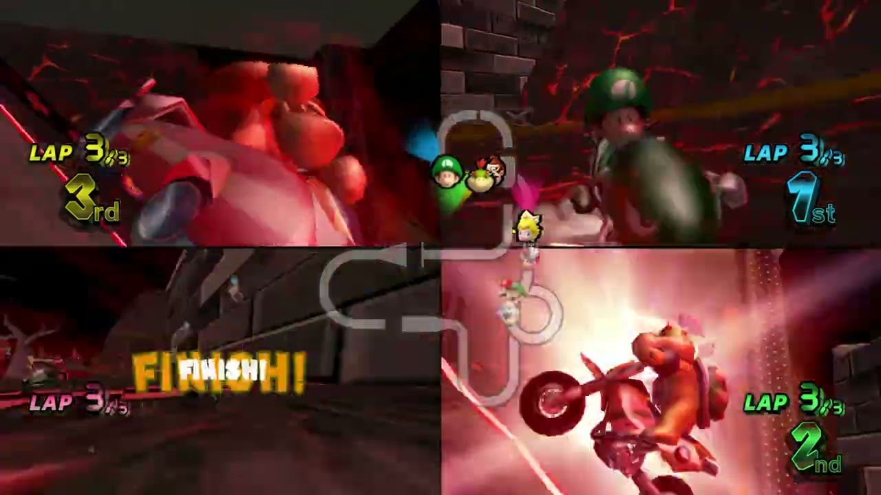 Mario Kart Wii Custom Tracks (Wiimms) ✦ 4 Players #902 (3 Tracks) Mirror