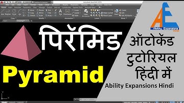 Pyramid in autocad | AutoCAD 3D Pyramid Command Tutorial | how to create pyramid in autocad