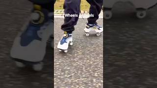 wheels on heels roller skates #trendingshorts #rollerskating #ytshorts