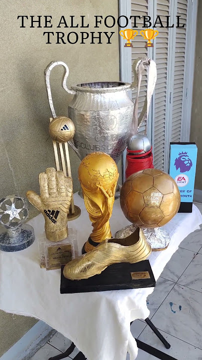 How to make all football trophies 🏆🏆 visit my channel 😊😊 #worldcup #footballtrophy #shorts