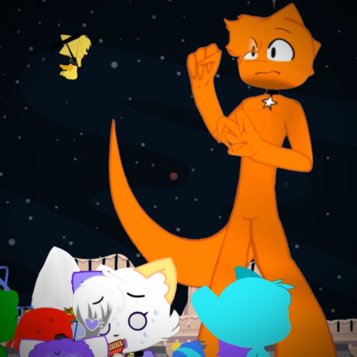 Giant lizard🦎🧡 (😯) #rainbowfriends #gachaclub 💜💛❤️💙💚💙