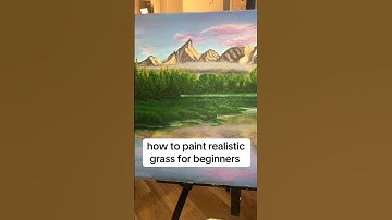 Hope you enjoyed my quick tutorial on how to paint grass! #paintingtutorial #howtopainteasy