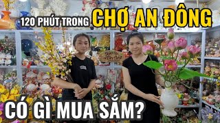 Đi CHỢ AN ĐÔNG QUẬN 5 ghé SẠP HOA VẢI, SI MẠ, KHUÔN BÁNH & VẢI ÁO DÀI BÉ gặp chị gái 7 lần TRÓT DẠI