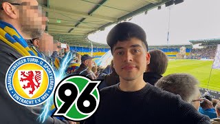 Niedersachsenderby 🔥 | Pyro-Chaos🧨💥 | EINTRACHT BRAUNSCHWEIG vs HANNOVER 96 | Stadionvlog