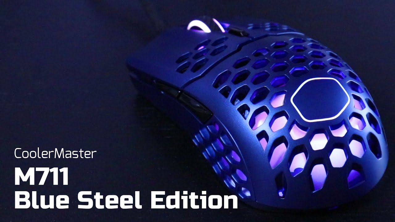 ゲーミングマウス 限定メタリックカラー Coolermaster Mm711 Blue Steel Edition を開封 Youtube