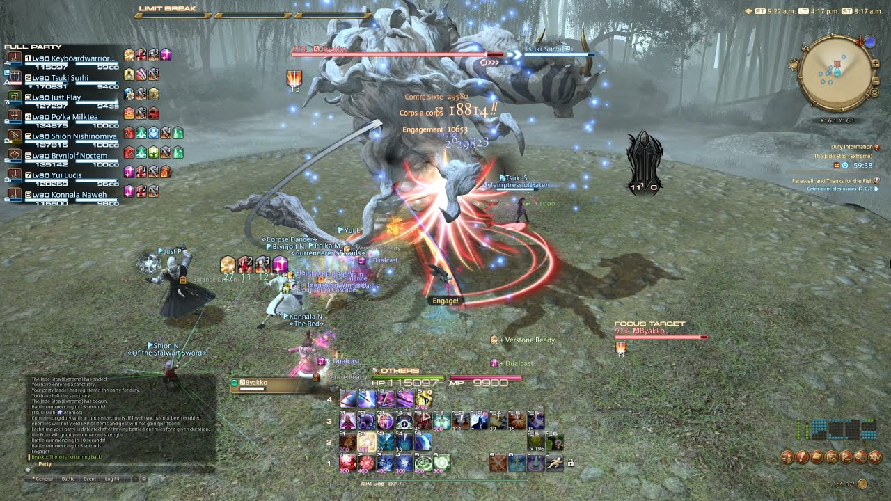 FFXIV - The Jade Stoa Extreme Unsync - YouTube