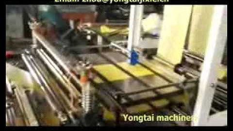 High speed two layers garbage bag making machine