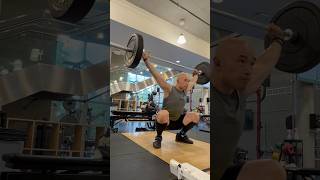 135lb Snatch   Hang Snatch — Keeping My Arms Straight #olympicweightlifting #snatch