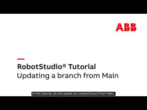 RobotStudio Cloud Tutorial – Updating a Branch from Main