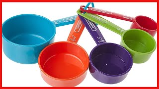 Farberware Professional Plastic Measuring Cups with Coffee Spoon, Set of 5, Colors may vary