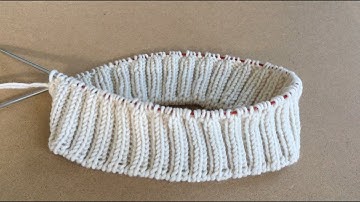 ITALIAANSE TUBULAR CAST ON voor rib 2x2 - NIEUW, volledig JOGLESS verbinding in de rondte.