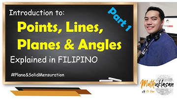 Points, Lines, Planes and Angles Part 1 || Plane and Solid Mensuration Explained in Filipino
