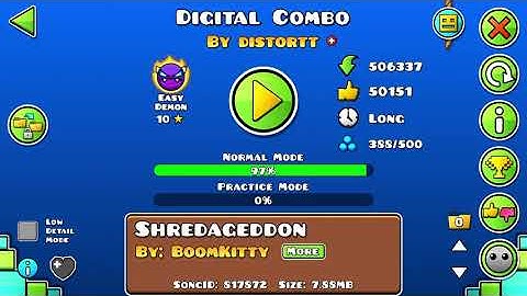 [Geometry Dash] Digital Combo (Easy Demon ☆10) by Distortt