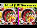 Find The Difference | Spot The 5 Differences | Very Hard - Only Geniuses Find ALL | 10 Rounds | Food