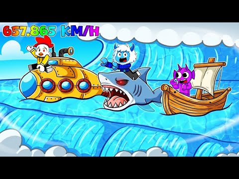 Sobrevive al TSUNAMI a VELOCIDAD MÁXIMA en Roblox!