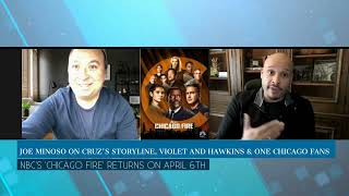 Joe Minoso Chicago Fire interview , new storyline, Hawkins & Violet plus One Chicago fans
