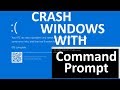 How to manually crash windows 108287 using cmd