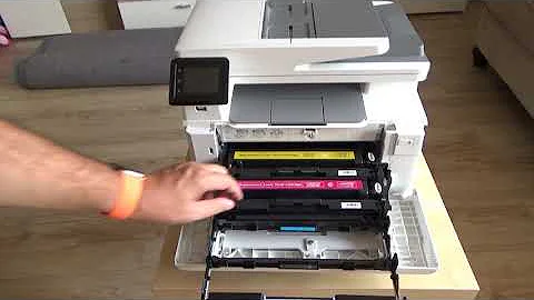 HP Color Laserjet Pro M282nw M255dw M283fdw M283fdn replace toner cartridge