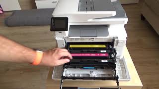 HP Color Laserjet Pro M282nw M255dw M283fdw M283fdn replace toner