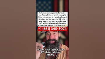 Set up your LLC and web3 wallet, get your crypto off exchange.#xrp #bitcoin #crypto #xrparmy #shorts