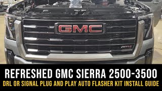 Refreshed Silverado/Sierra 2500-3500 Plug and Play DRL Auto Flasher Kit Install