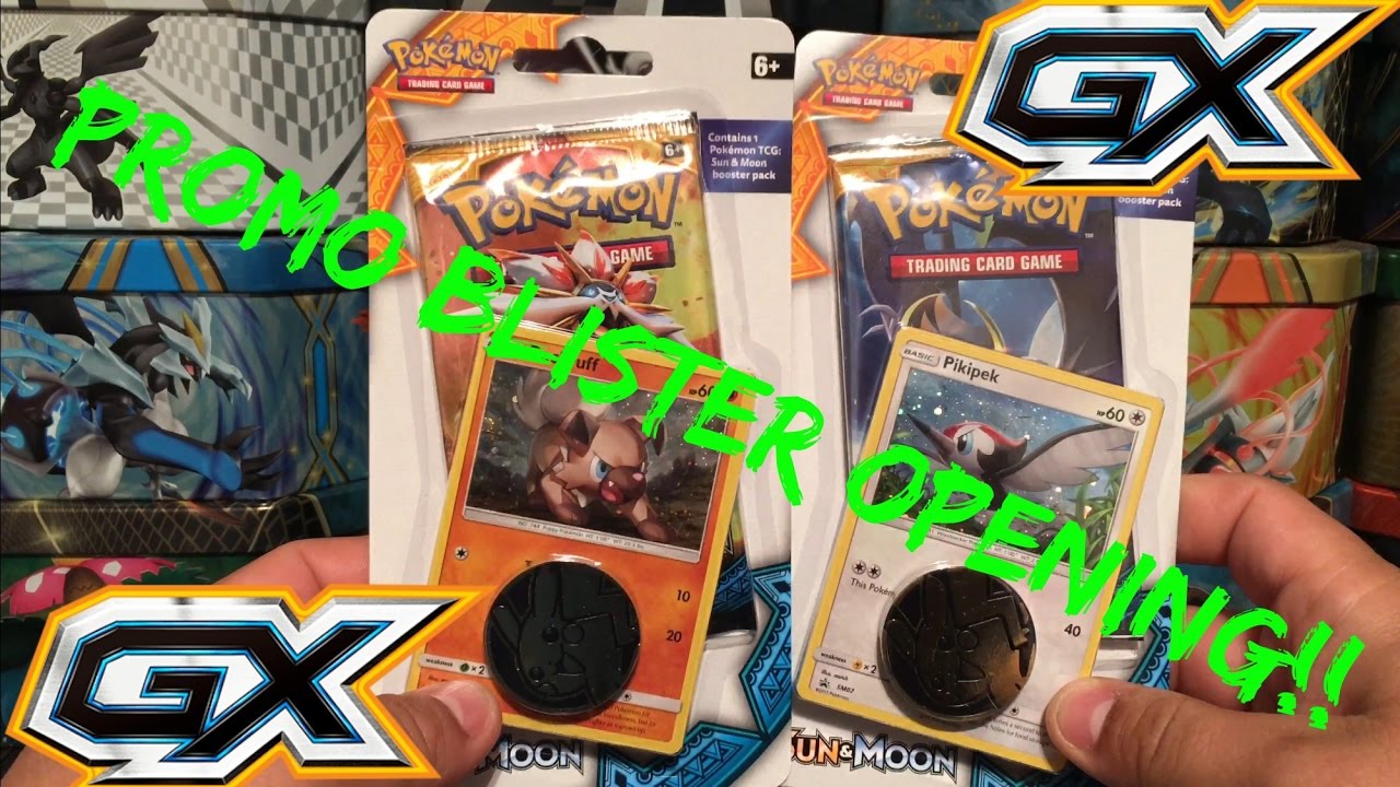 POKEMON OPENING - 2 SUN AND MOON BOOSTER PACK BLISTERS!! - YouTube
