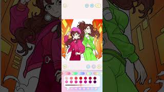 How to colour princess colour game 🎯🙏👍😀👏🥰😘 screenshot 5
