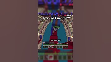 How did I not DIE!?? #shorts #hive #minecraft