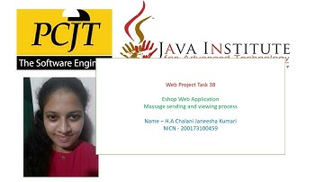 Web Project Task 38 | 1st Year | Semester 01 | Java Institute | Chalani Janeesha