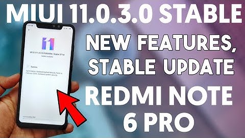 Redmi Note 6 Pro Latest Miui 11.0.3.0 Stable Update | New Features with Some Bugs Fix | Pubg HD?