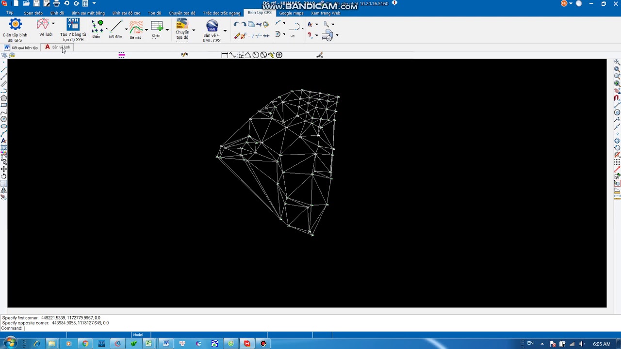 Hhmap Chạy số liệu GPS 7 bảng từ file tọa độ bằng Phần mềm HHMap - YouTube