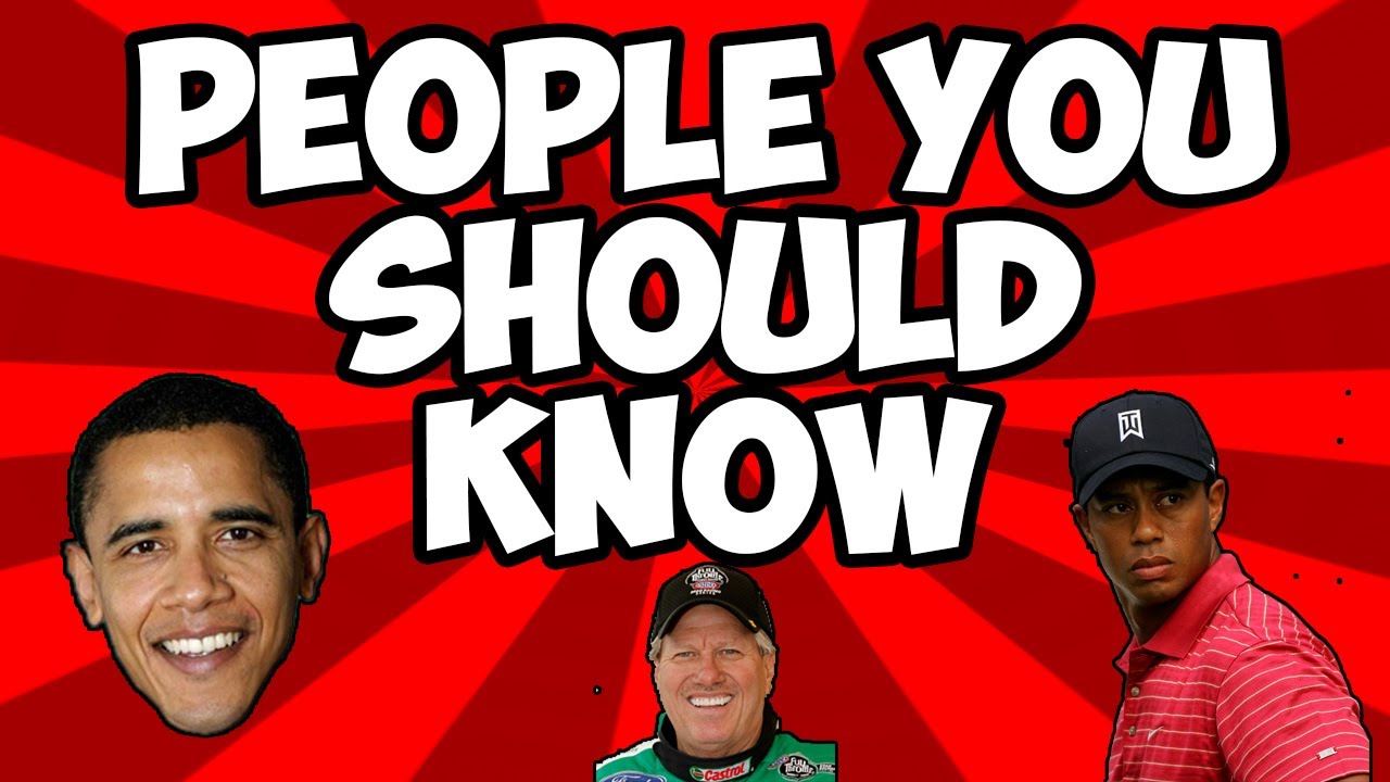 People you should know - YouTube