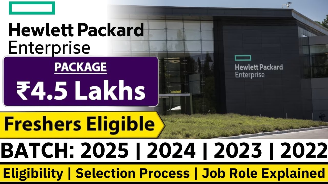 🔥 HPE Off Campus 2025 – Hiring Freshers | High Salary & Career Growth! Apply Now!