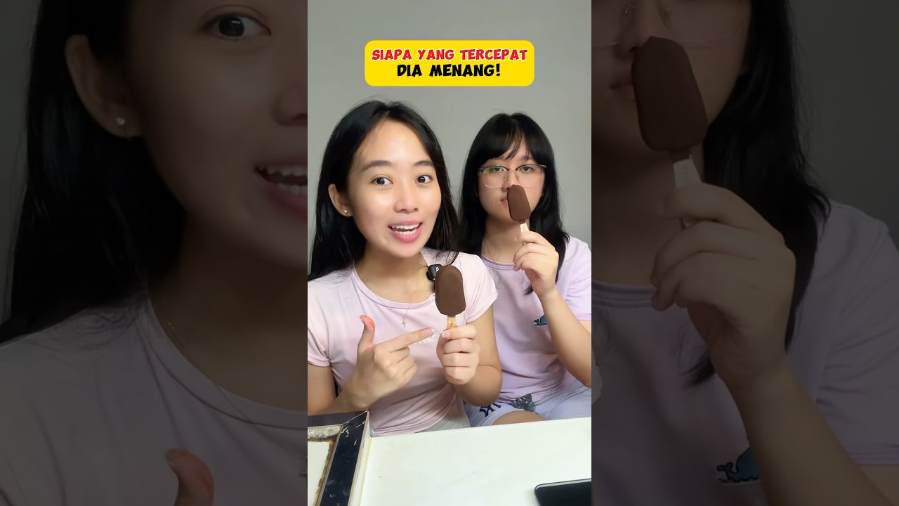 CHALLENGE KOPEK COKLAT DARI ES KRIM DALAM 1 DETIK !!! 🤫