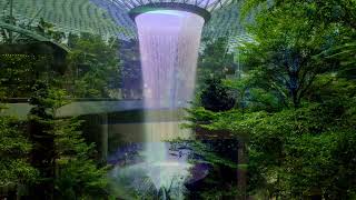 Magical Indoor Waterfall with Light Show, Relaxing Music, Vortex Waterfall, SPA, Sleep, Meditation
