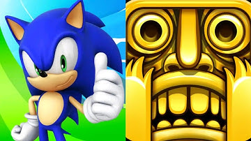Sonic Dash VS Temple run 1 Gameplay IOS Android