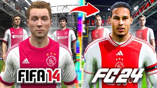 I Rebuild Ajax From FIFA 14 to FC 24!