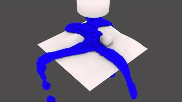 Blender 2.5 Particle based fluid.