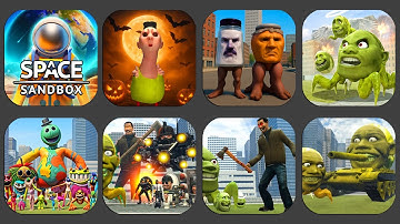 New Sandbox in space halloween VS Monster Lin Gang Melon Nextbots In Playground mod !!!