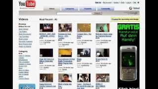 YouTube layout history