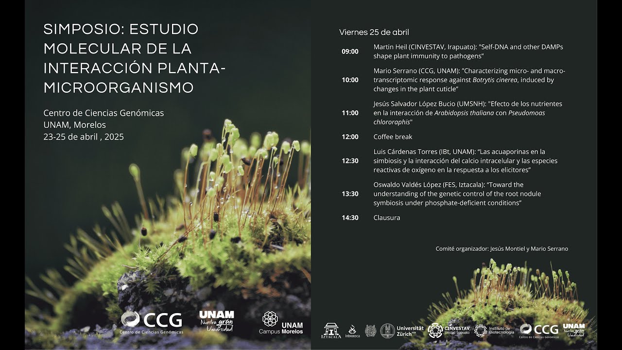 Día 3- Simposio: "Estudio Molecular de la Interacción planta-microorganismo". 25-abril-2025.
